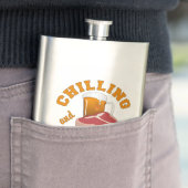 Individuelle Name-Kühlkolben und Grillkolben Flachmann (Beispiel)