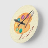 individuelle Name Kunstlehrer Kunstschmiedekunst Runde Wanduhr (Winkel)