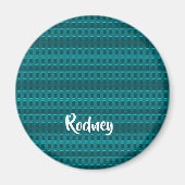 Individuelle Name-Kunststoffblöcke Magnet (Vorne)