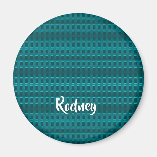 Individuelle Name-Kunststoffblöcke Magnet (Vorne)