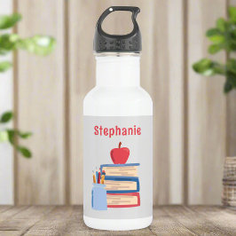 Individuelle Name l Niedlich Girl Zurück in die Sc Edelstahlflasche