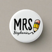 Individuelle Name l Niedliche Bleistift-Typografie Button