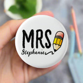 Individuelle Name l Niedliche Bleistift-Typografie Button