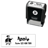 Individuelle Name Label Children Permastempel (Beispiel)