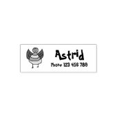 Individuelle Name Label Children Permastempel (Design)
