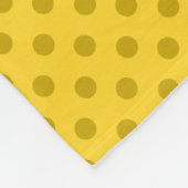 Individuelle Name Lacrosse Sticks Gelbe Polka Punk Fleecedecke (Ecke)