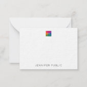 Individuelle Name Laden Sie hier Ihr Firmenlogo ho Mitteilungskarte (Rückseite)