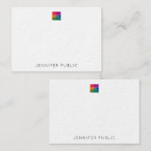 Individuelle Name Laden Sie hier Ihr Firmenlogo ho Mitteilungskarte (Vorne/Hinten)