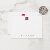 Individuelle Name Laden Sie hier Ihr Firmenlogo ho Mitteilungskarte (Vorderseite/Rückseite Beispiel)