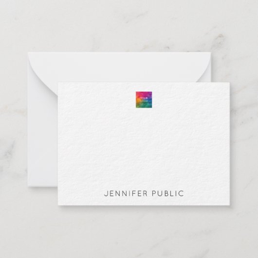 Individuelle Name Laden Sie hier Ihr Firmenlogo ho Mitteilungskarte (Vorderseite)