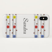 Individuelle Name Ladybugs Musiknoten iPhone X Fal Case-Mate iPhone Hülle (Rückseite (Horizontal))