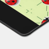 Individuelle Name-Ladybugs-Muster Schreibtischunterlage (Ecke)