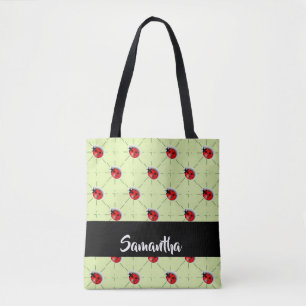 Individuelle Name-Ladybugs Tasche