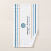 Individuelle Name & Lage Beach House Badhandtuch Set (Handtuch)