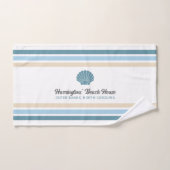 Individuelle Name & Lage Beach House Badhandtuch Set (Handtuch)