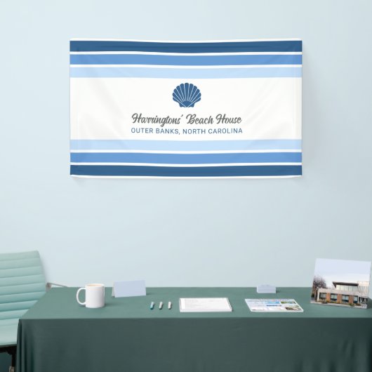 Individuelle Name & Lage Beach House Banner (Messeveranstaltung)