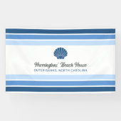 Individuelle Name & Lage Beach House Banner (Horizontal)