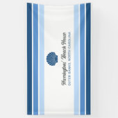 Individuelle Name & Lage Beach House Banner (Vertikal)