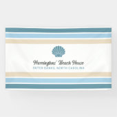 Individuelle Name & Lage Beach House Banner (Horizontal)