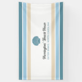 Individuelle Name & Lage Beach House Banner (Vertikal)