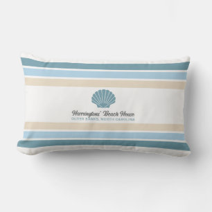 Individuelle Name & Lage Beach House Kissen Für Draußen