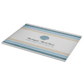 Individuelle Name & Lage Beach House Schneidebrett (Ecke)