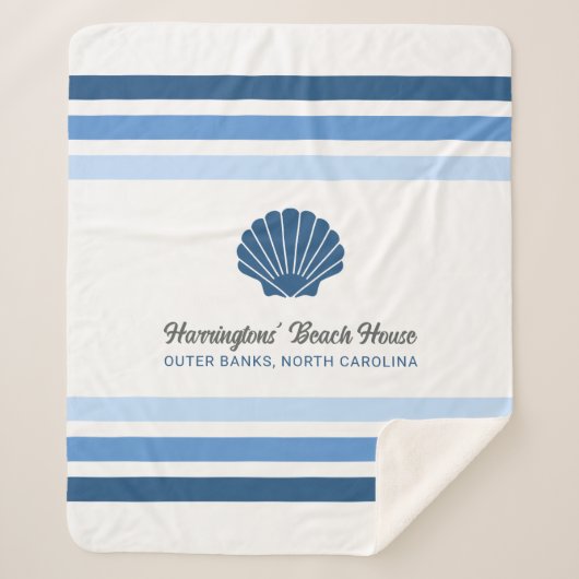 Individuelle Name & Lage Beach House Sherpadecke (Vorderseite)