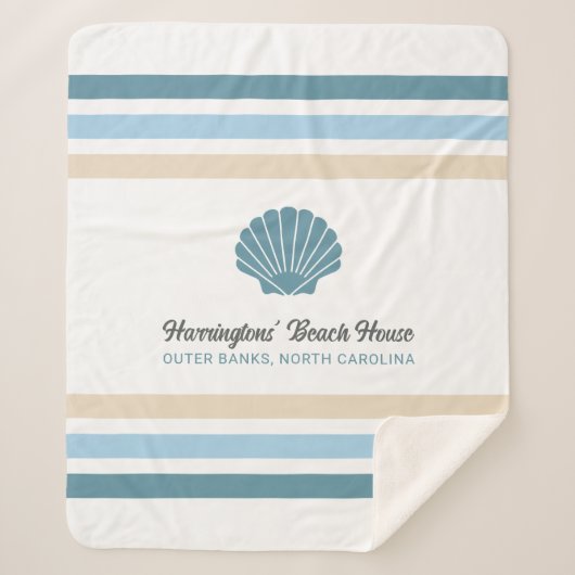 Individuelle Name & Lage Beach House Sherpadecke (Vorderseite)