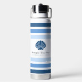 Individuelle Name & Lage Beach House Trinkflasche (Hinten)