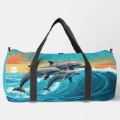 Individuelle Name & Lage Dolphin Duffle Bag (Vorderseite)