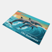 Individuelle Name & Lage Dolphin Fußmatte (Schrägansicht)