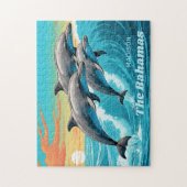 Individuelle Name & Lage Dolphin Puzzle (Vertikal)