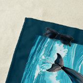Individuelle Name & Lage Dolphin Strandtuch (Beispiel)