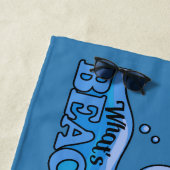 Individuelle Name & Lage Funny Wave Strandtuch (Beispiel)