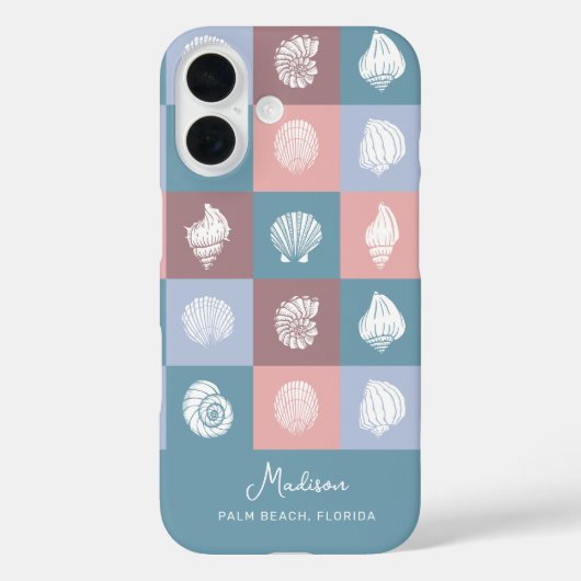 Individuelle Name & Lage - Muster Case-Mate iPhone Hülle (Rückseite)