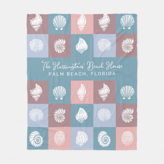 Individuelle Name & Lage - Muster Fleecedecke (Vorderseite)