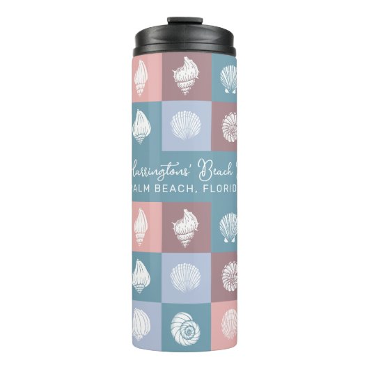 Individuelle Name & Lage - Muster Thermosbecher (Vorderseite)