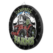 Individuelle Name Landbetrieb Stalltraktor Bauer Dartscheibe (Vorderseite rechts)