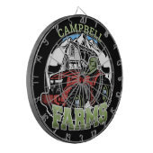 Individuelle Name Landbetrieb Stalltraktor Bauer Dartscheibe (Vorderseite Links)