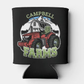 Individuelle Name Landbetrieb Stalltraktor Bauer Dosenkühler (Rückseite)