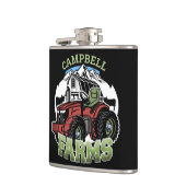 Individuelle Name Landbetrieb Stalltraktor Bauer Flachmann (Links)