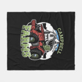 Individuelle Name Landbetrieb Stalltraktor Bauer Fleecedecke (Vorderseite (Horizontal))