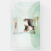 Individuelle Name Langhaariger Chihuahua Haustier  Banner (Vertikal)