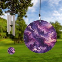Individuelle Name Lebhafter Lila Farbeffekt