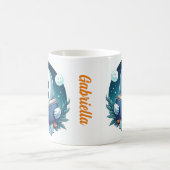 Individuelle Name leckere Halloween-Geisterlese Kaffeetasse (Mittel)