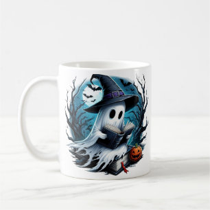 Individuelle Name leckte Halloween-Geist ein Buch Kaffeetasse