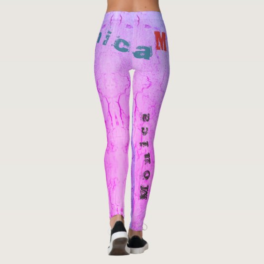 Individuelle Name Leggings (Rückseite)