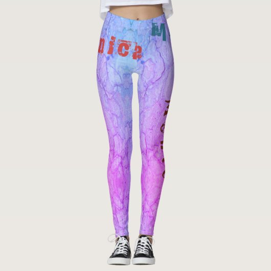 Individuelle Name Leggings (Vorderseite)