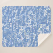 Individuelle Name-Legierung Cornflower Blue Sherpadecke (Vorderseite (Horizontal))