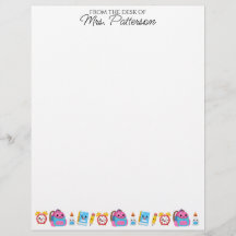 Individuelle Name Lehrer Geschenk Letterhead Niedl